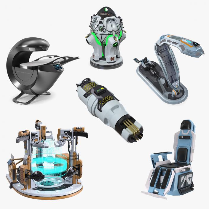 Sci Fi Devices Collection 3 3D