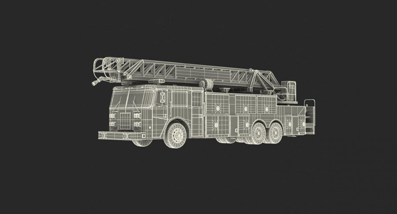 3D model Ladder Fire Truck and Firefighters Collection