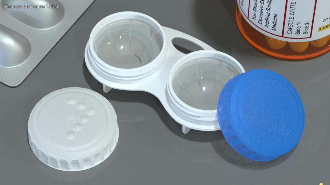 Bausch and Lomb Contact Lens and Case 3D