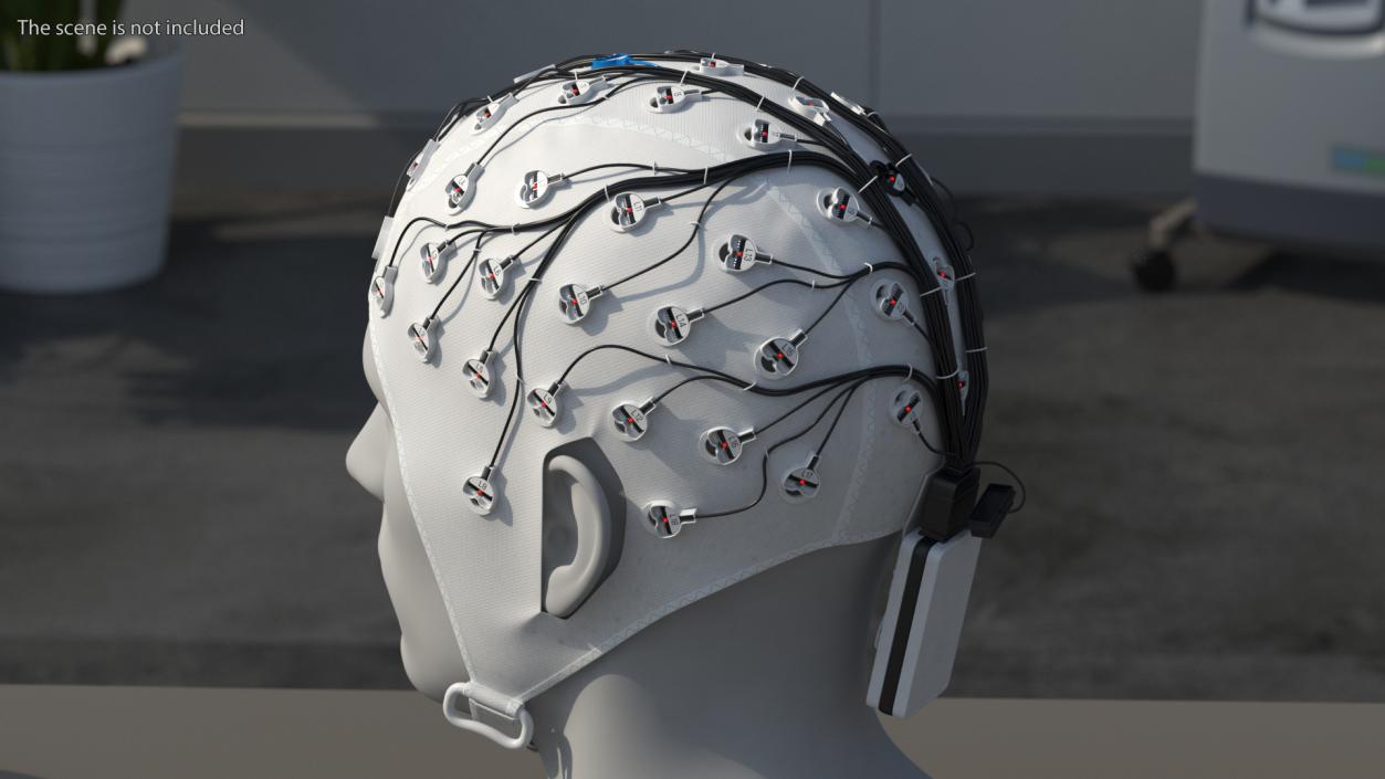 Electroencephalography EEG Equipment Collection 3D