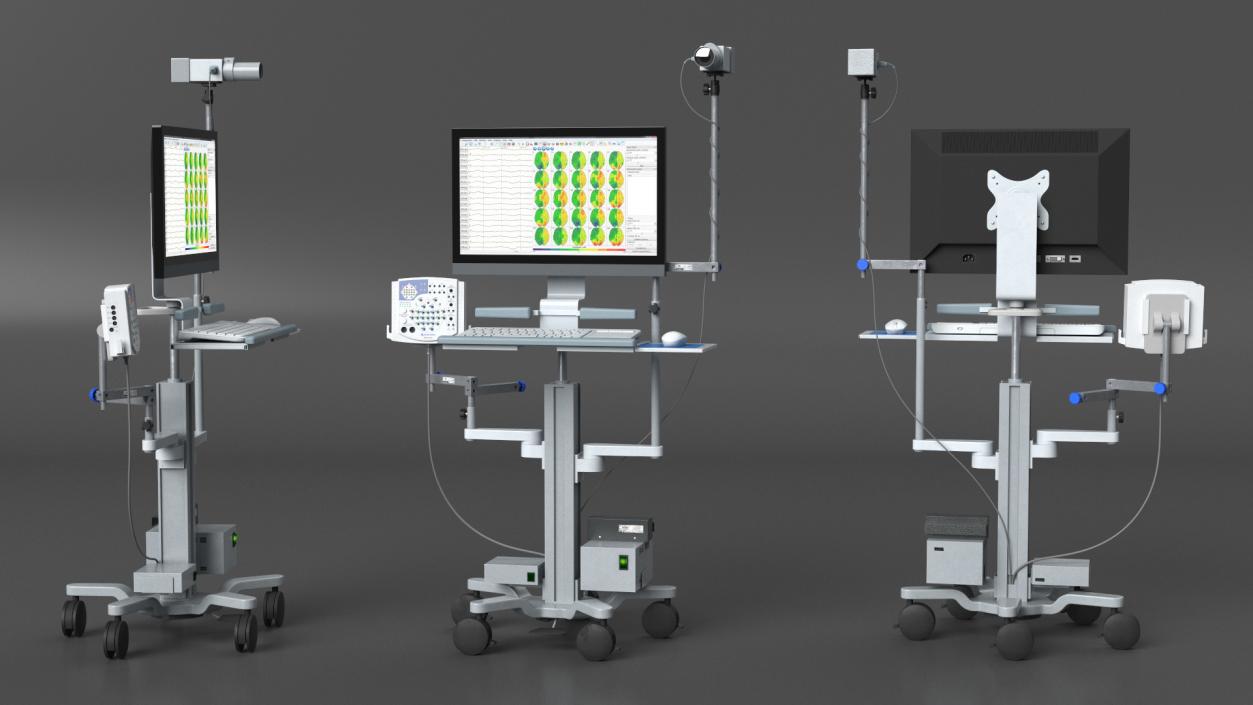 Electroencephalography EEG Equipment Collection 3D