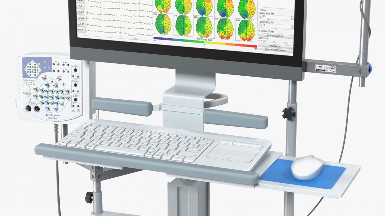 Electroencephalography EEG Equipment Collection 3D