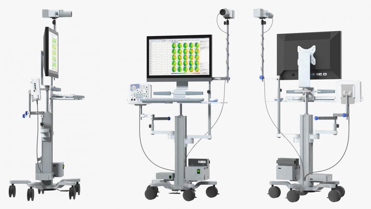 Electroencephalography EEG Equipment Collection 3D