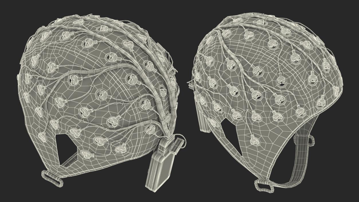 Electroencephalography EEG Equipment Collection 3D