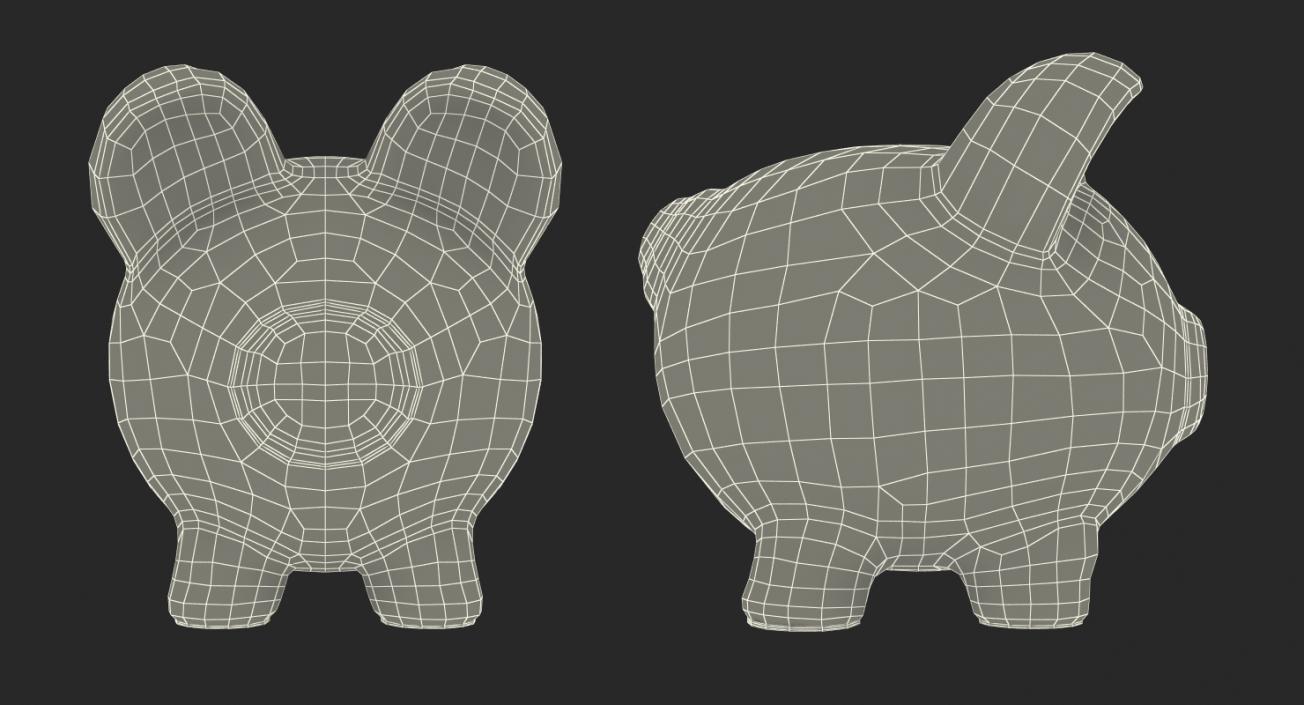 3D Ceramic Piggy Bank model