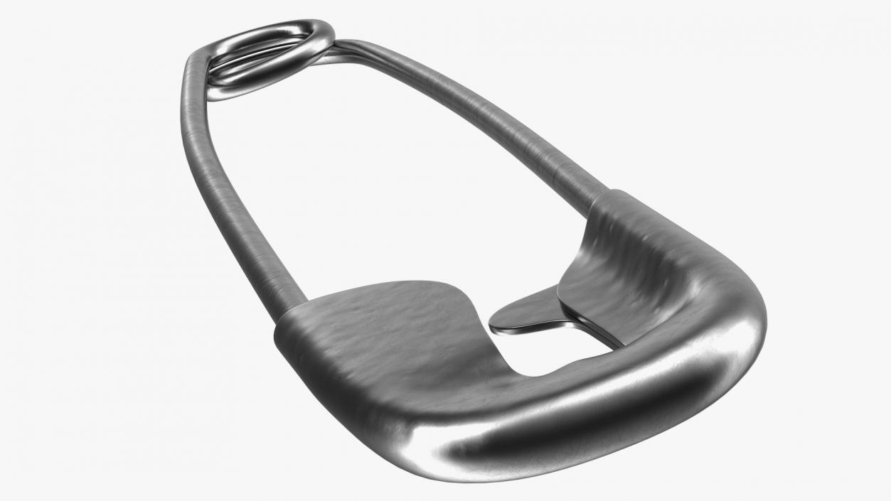 3D Steel Safety Pin Closed model