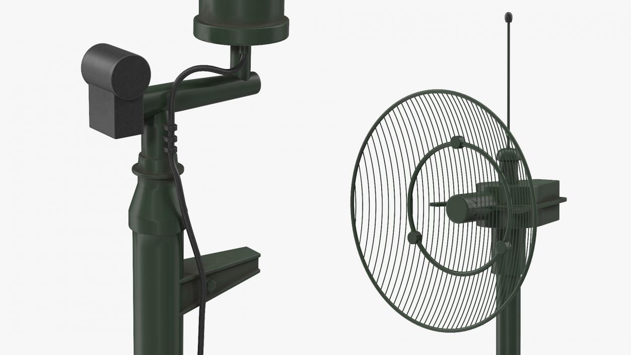 Military Antenna Green 3D