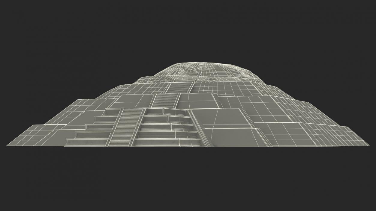 3D Teotihuacan Piramide de la Luna