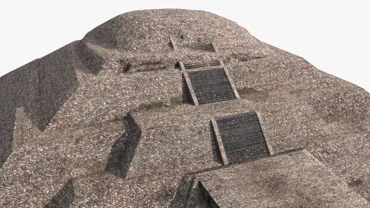 3D Teotihuacan Piramide de la Luna