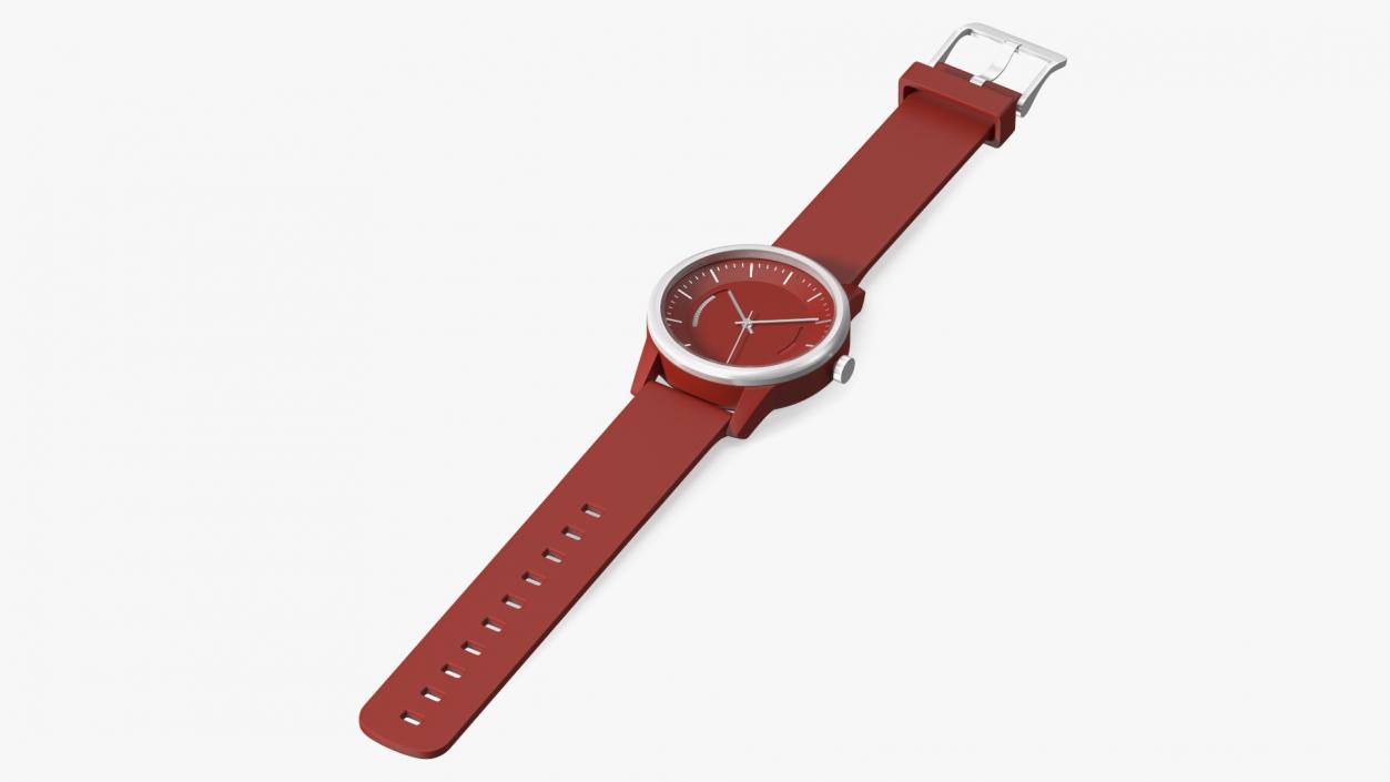 3D Sportive Watch with Unfastened Strap