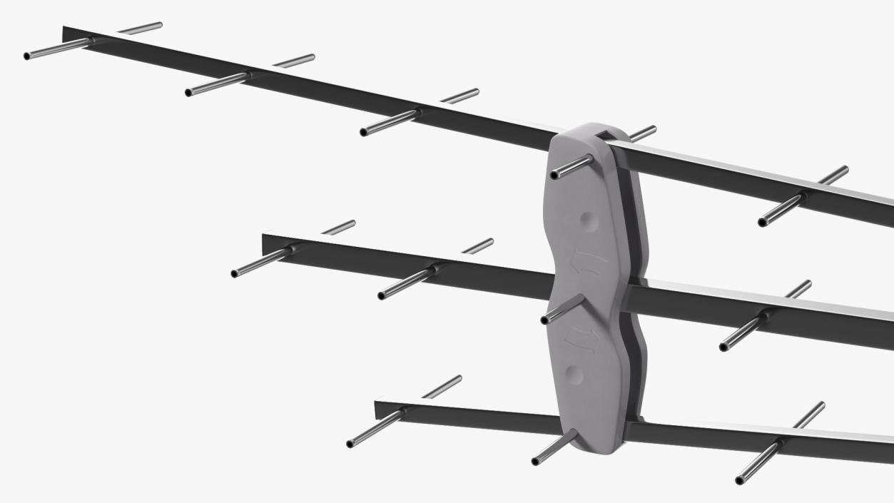 Outdoor Combined VHF UHF Antenna Amplified 3D