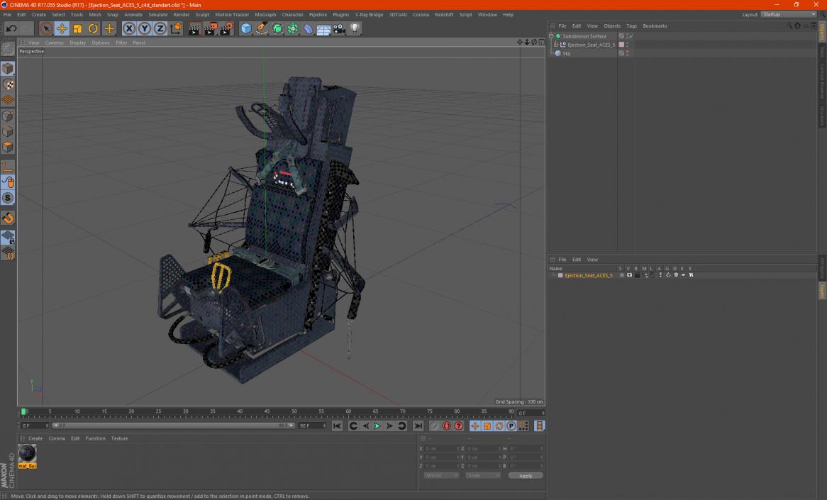 3D model Ejection Seat ACES 5