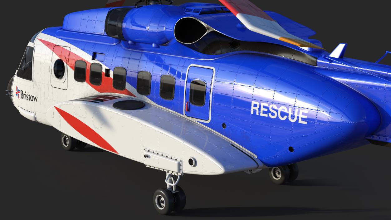 3D model Sikorsky S-92 Civil Helicopter