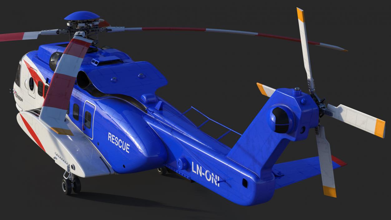 3D model Sikorsky S-92 Civil Helicopter