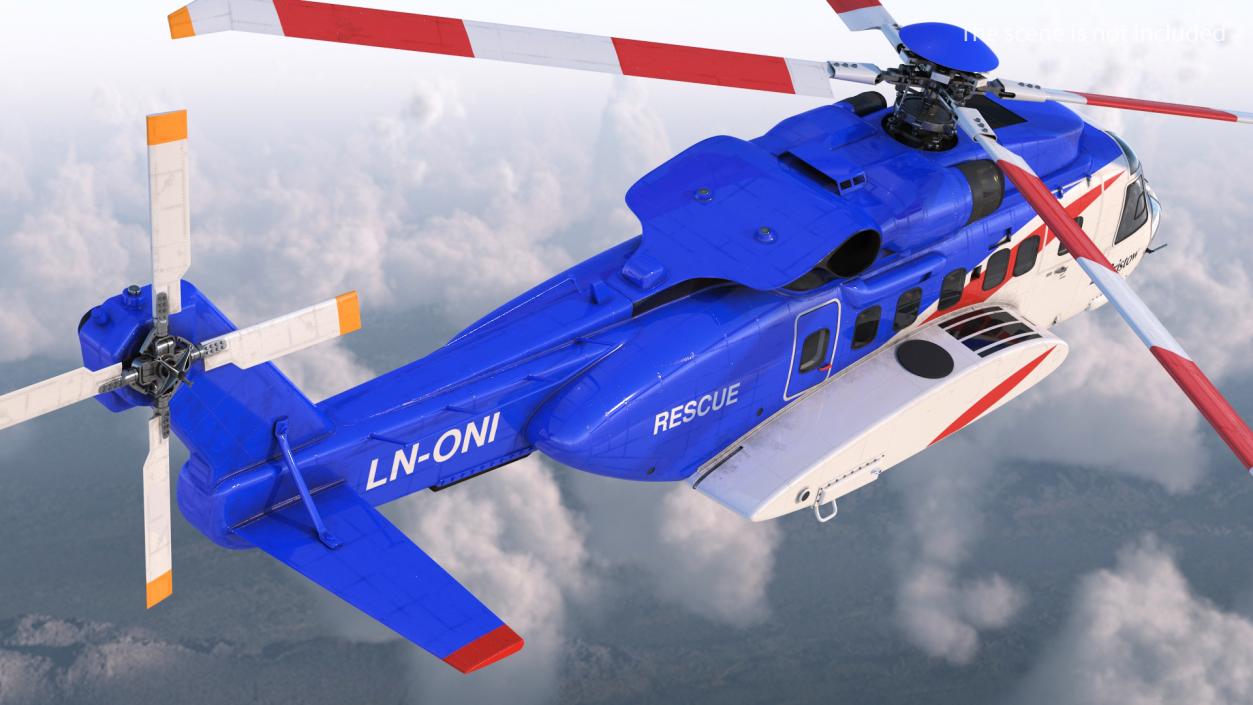 3D model Sikorsky S-92 Civil Helicopter