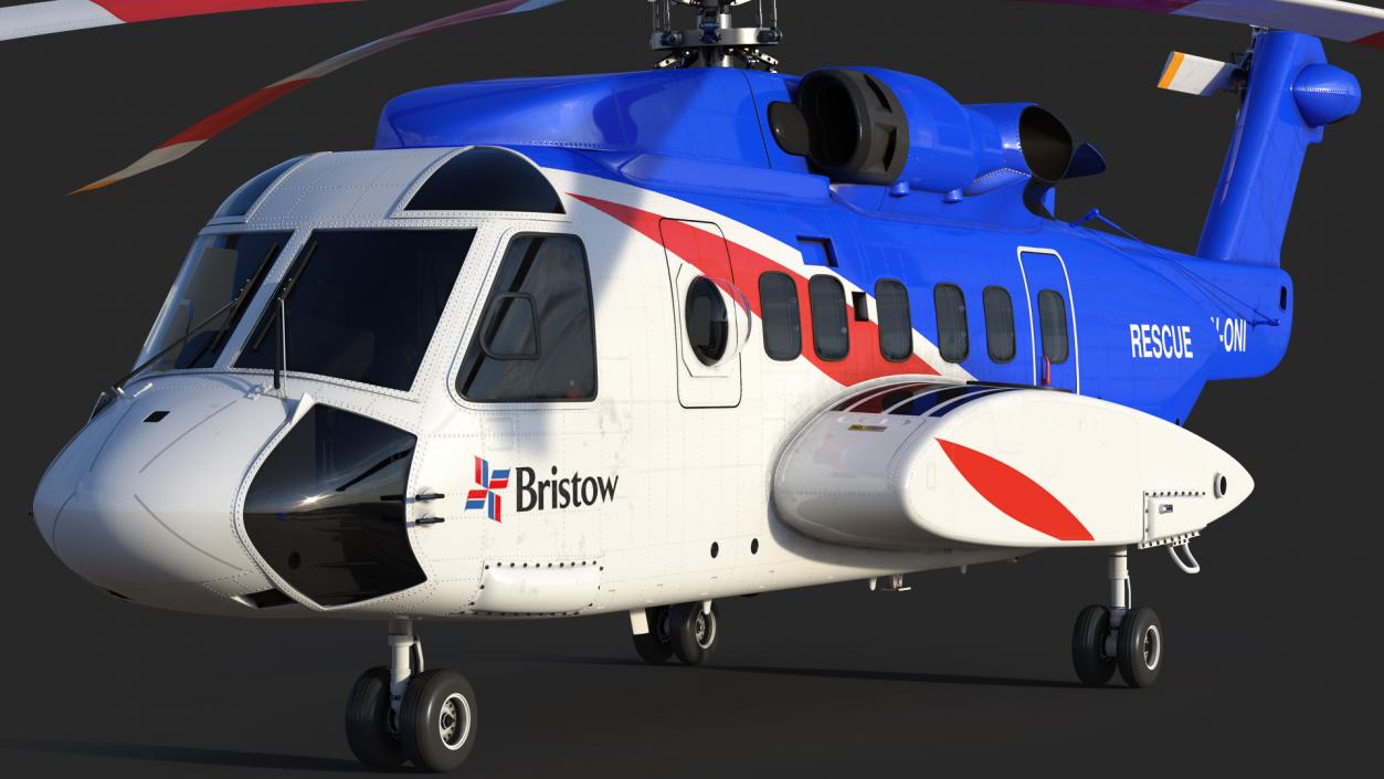 3D model Sikorsky S-92 Civil Helicopter