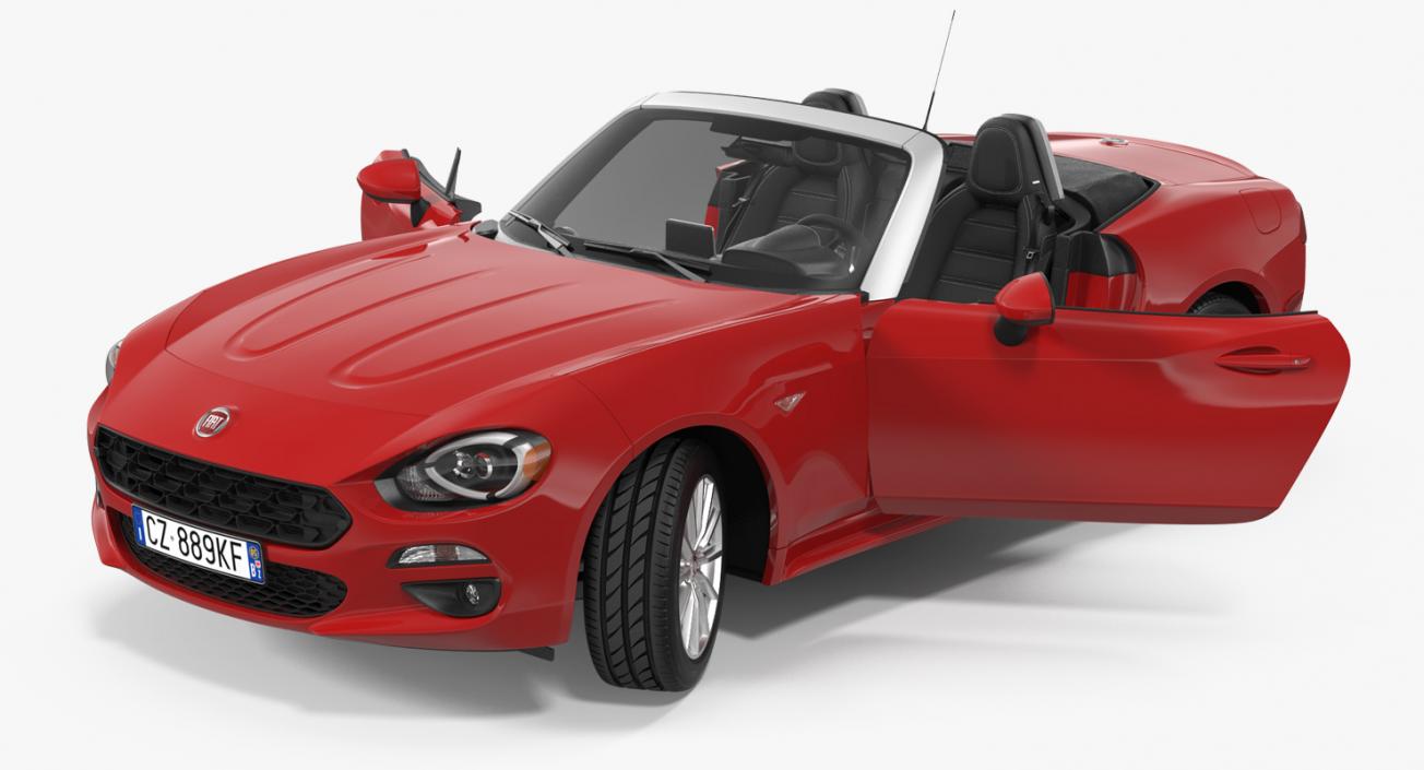 Fiat 124 Spider 2017 Rigged 3D