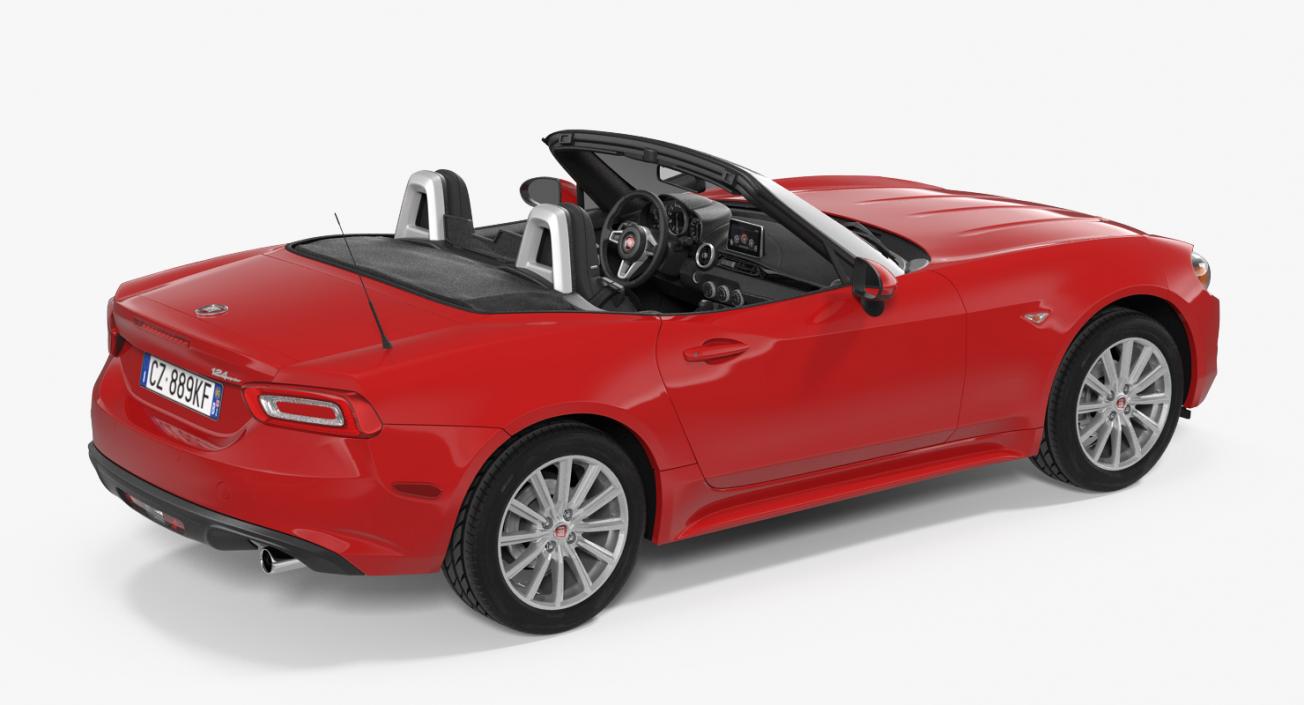 Fiat 124 Spider 2017 Rigged 3D