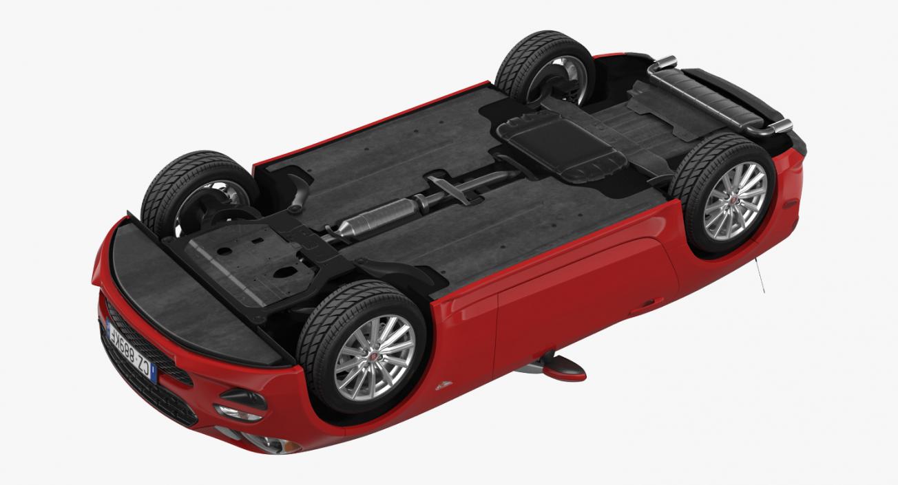 Fiat 124 Spider 2017 Rigged 3D