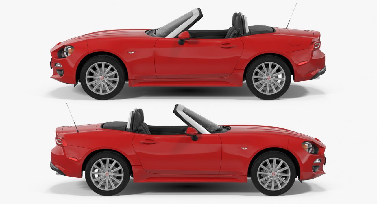 Fiat 124 Spider 2017 Rigged 3D