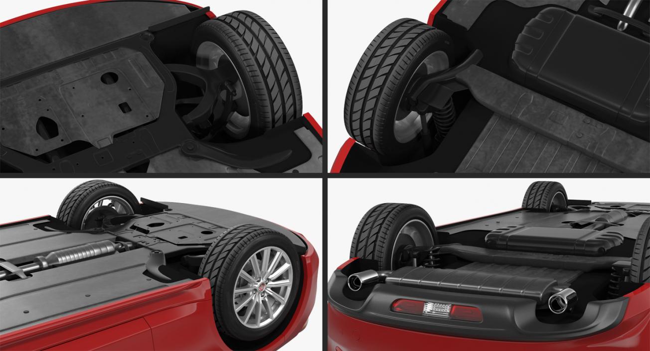 Fiat 124 Spider 2017 Rigged 3D