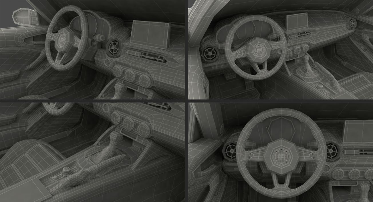 Fiat 124 Spider 2017 Rigged 3D