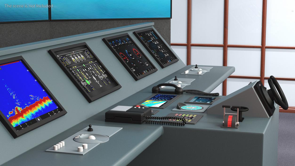 3D Ship Control System Simulator with Screen