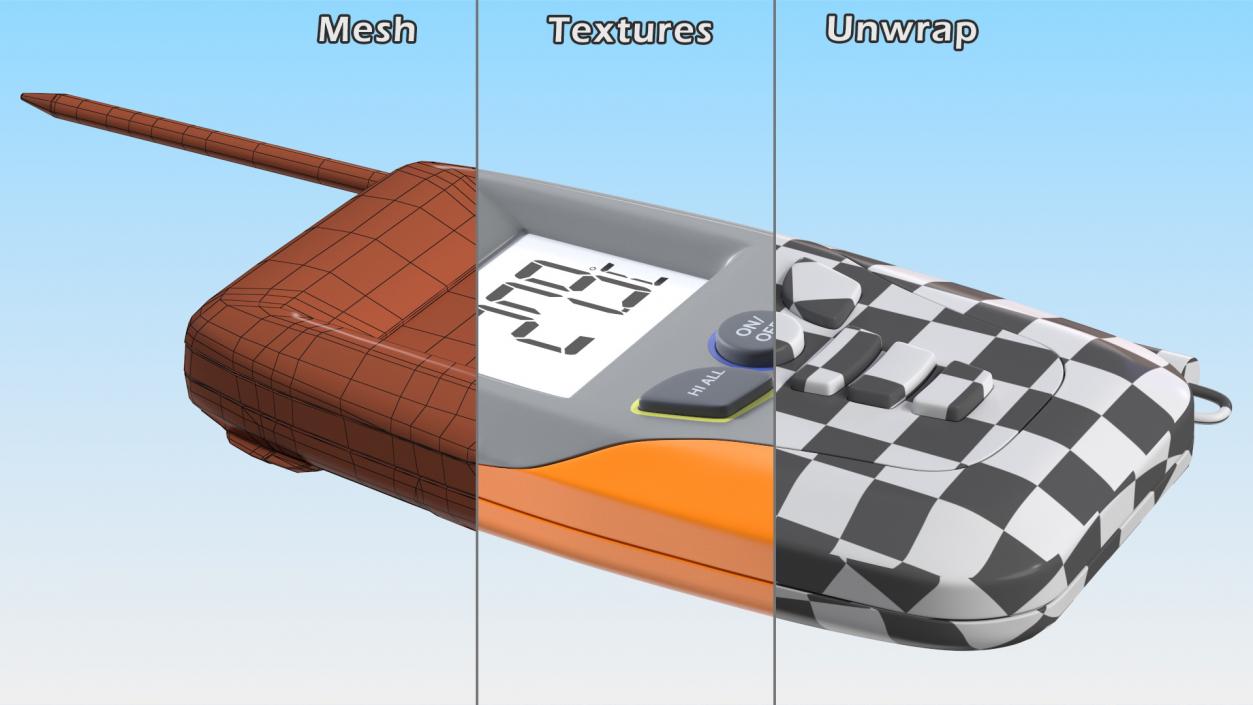 Digital Thermometer 3D model