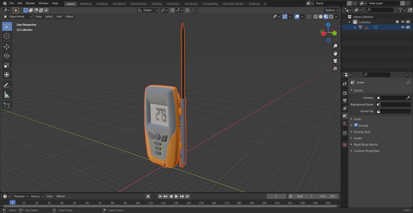 Digital Thermometer 3D model