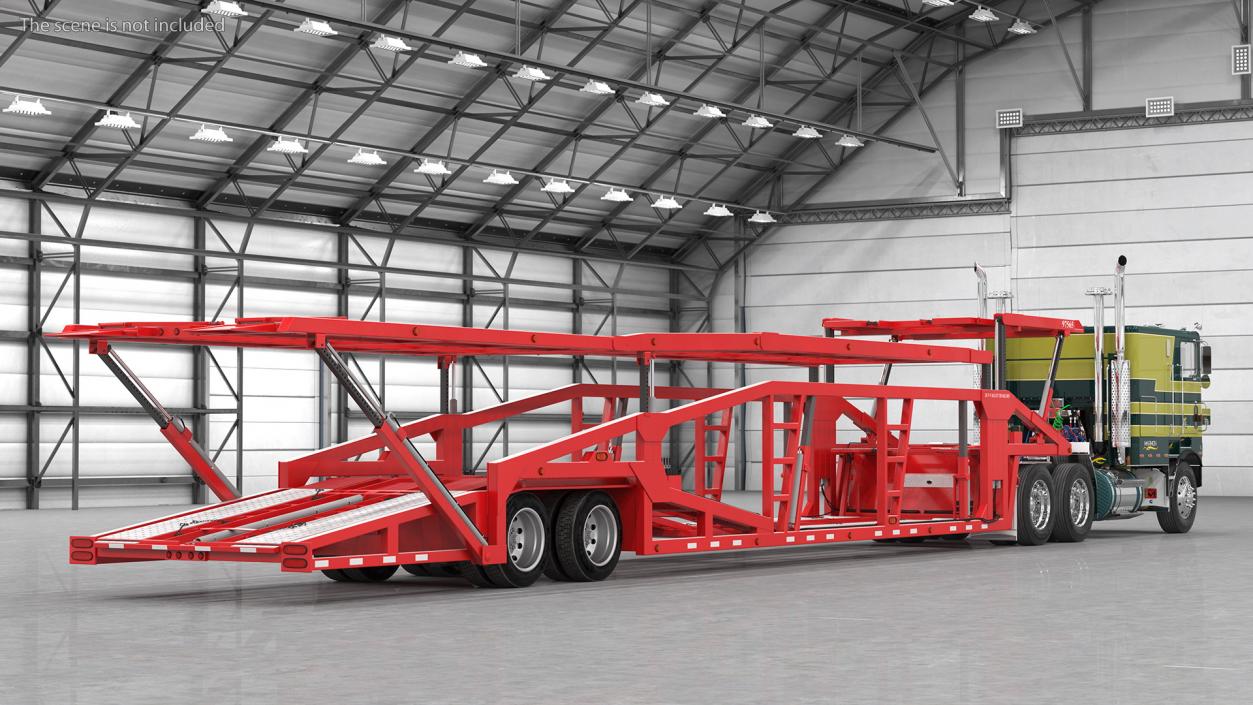 Marmon Truck with Sun Valley Car Carrier Rigged 3D