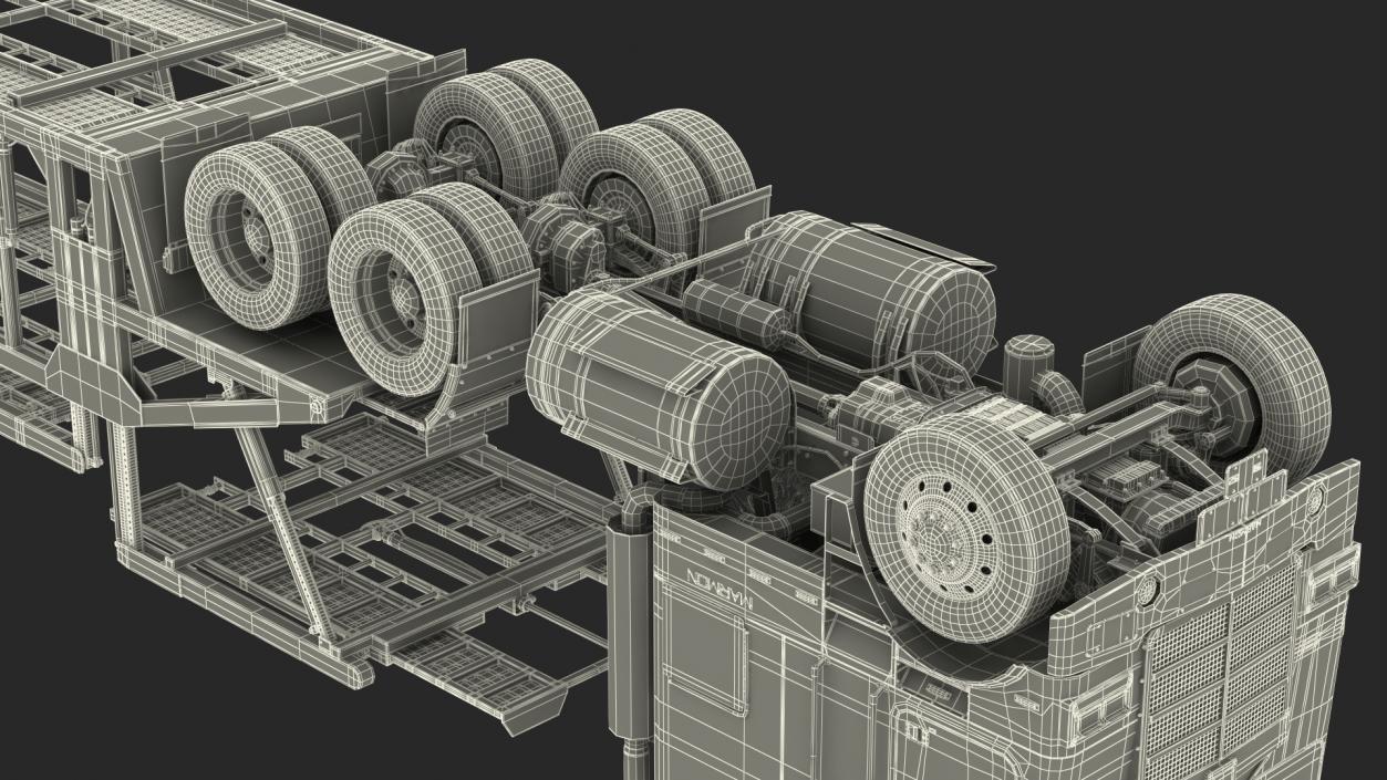 Marmon Truck with Sun Valley Car Carrier Rigged 3D