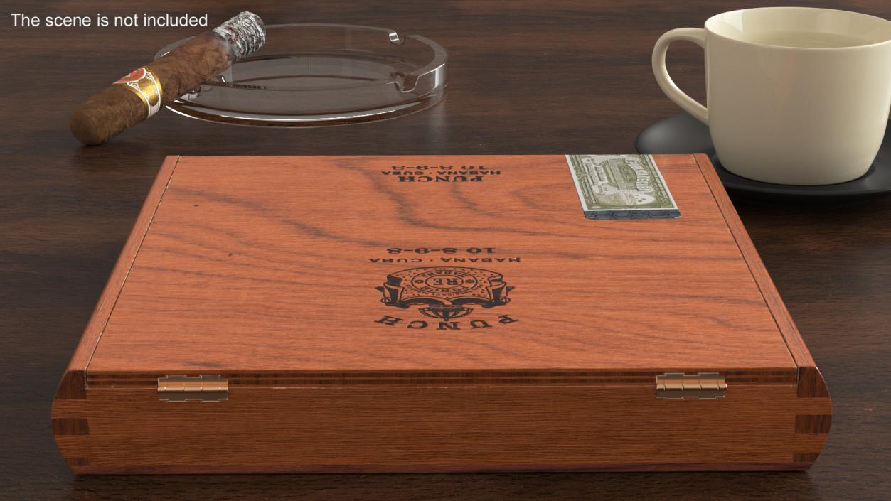 Box of Cuban Cigars Punch Double 2 3D model