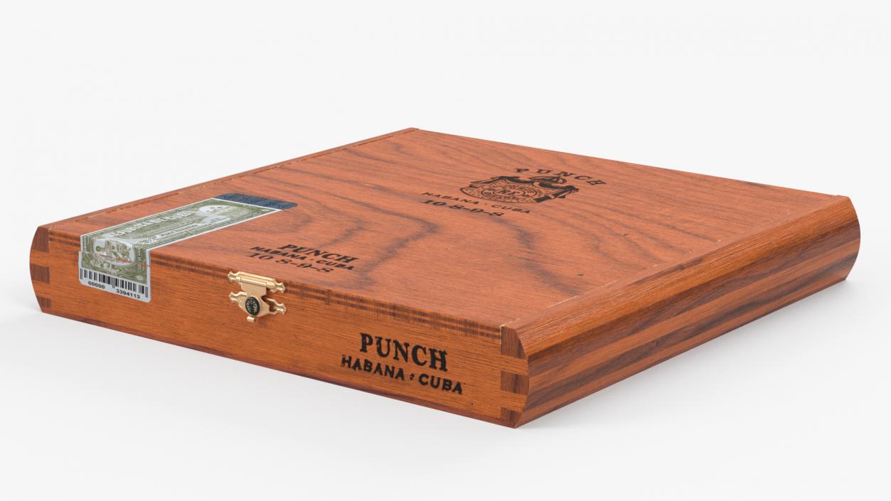 Box of Cuban Cigars Punch Double 2 3D model