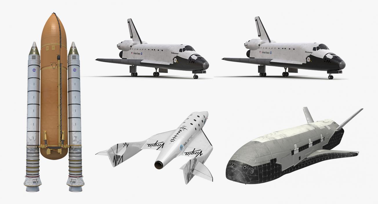 Space Shuttles Collection 4 3D