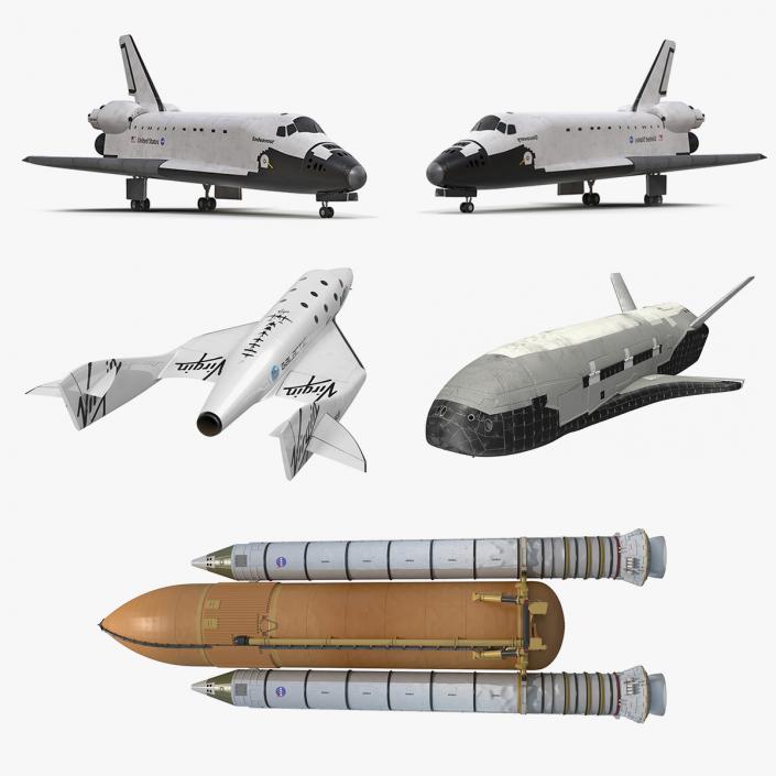 Space Shuttles Collection 4 3D