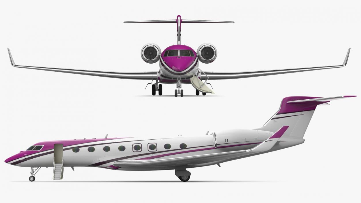 3D Large Business Jet model