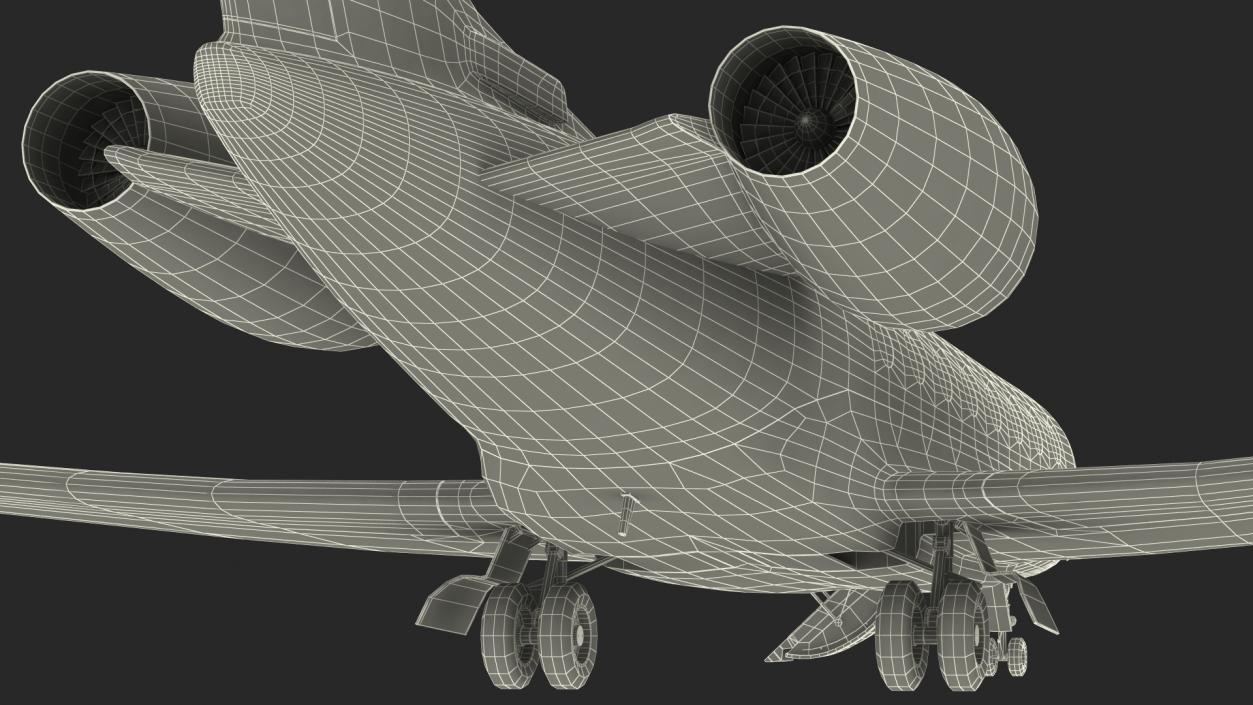 3D Large Business Jet model