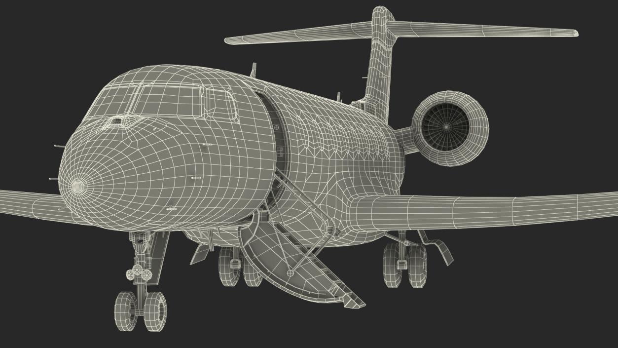 3D Large Business Jet model