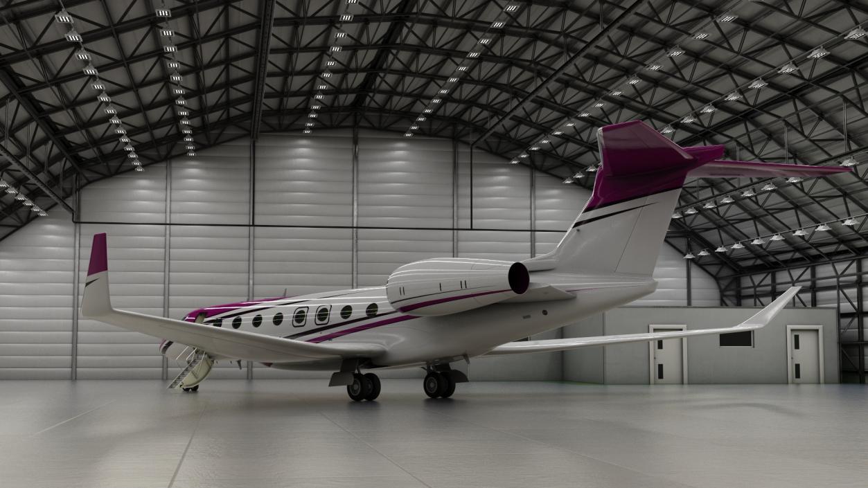 3D Large Business Jet model