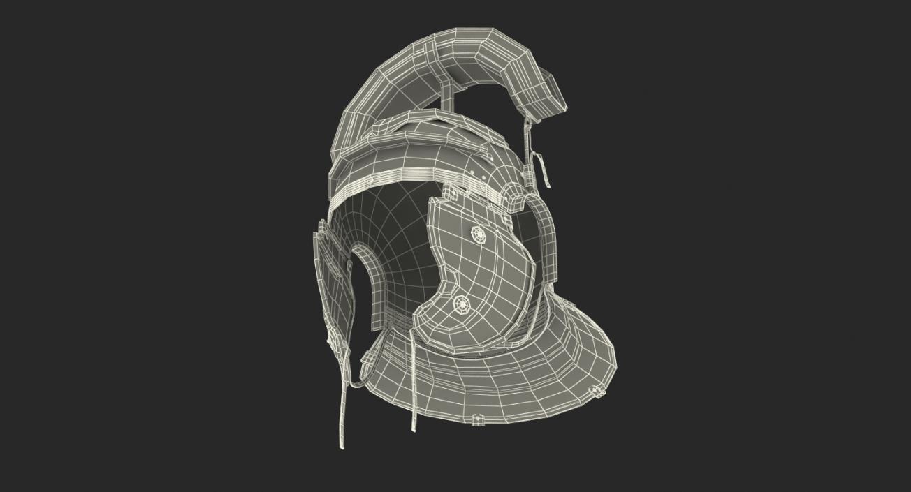 3D Gladiator Helmets Collection model