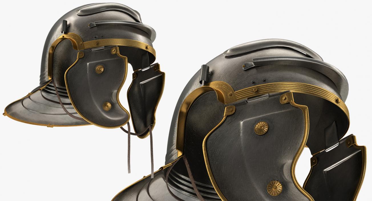 3D Gladiator Helmets Collection model