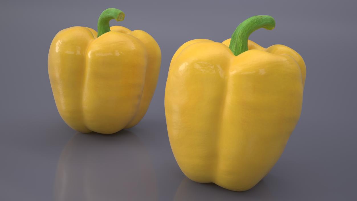 Sweet Bell Pepper Yellow 3D model