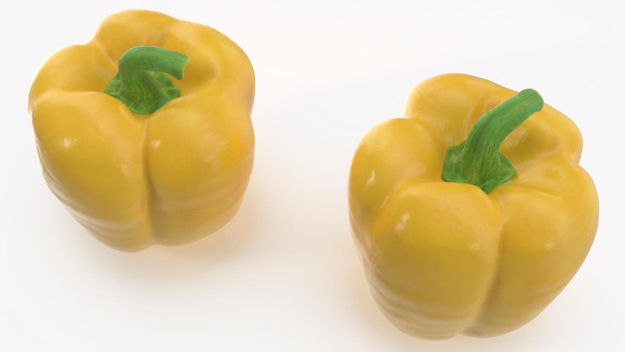 Sweet Bell Pepper Yellow 3D model