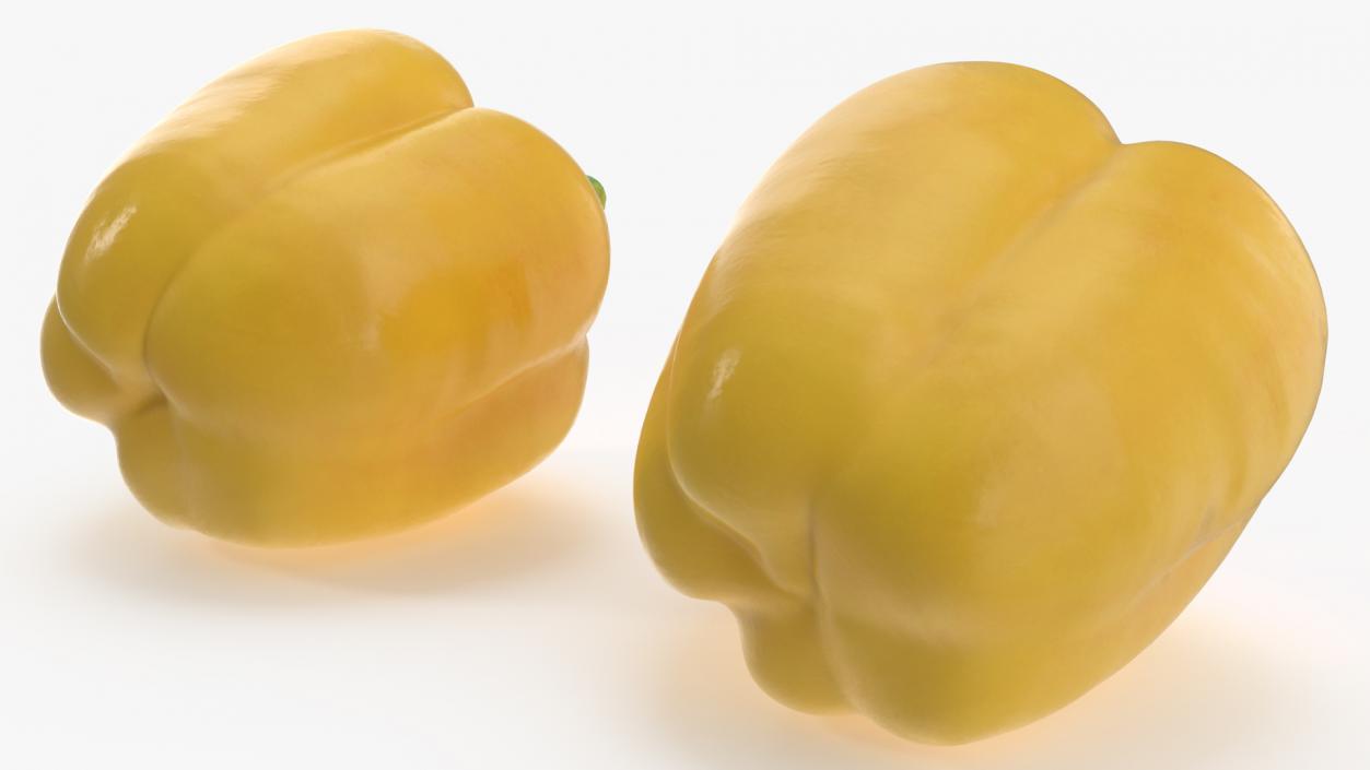 Sweet Bell Pepper Yellow 3D model