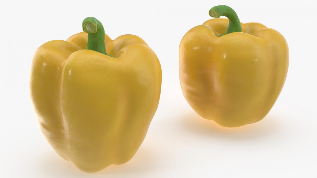 Sweet Bell Pepper Yellow 3D model