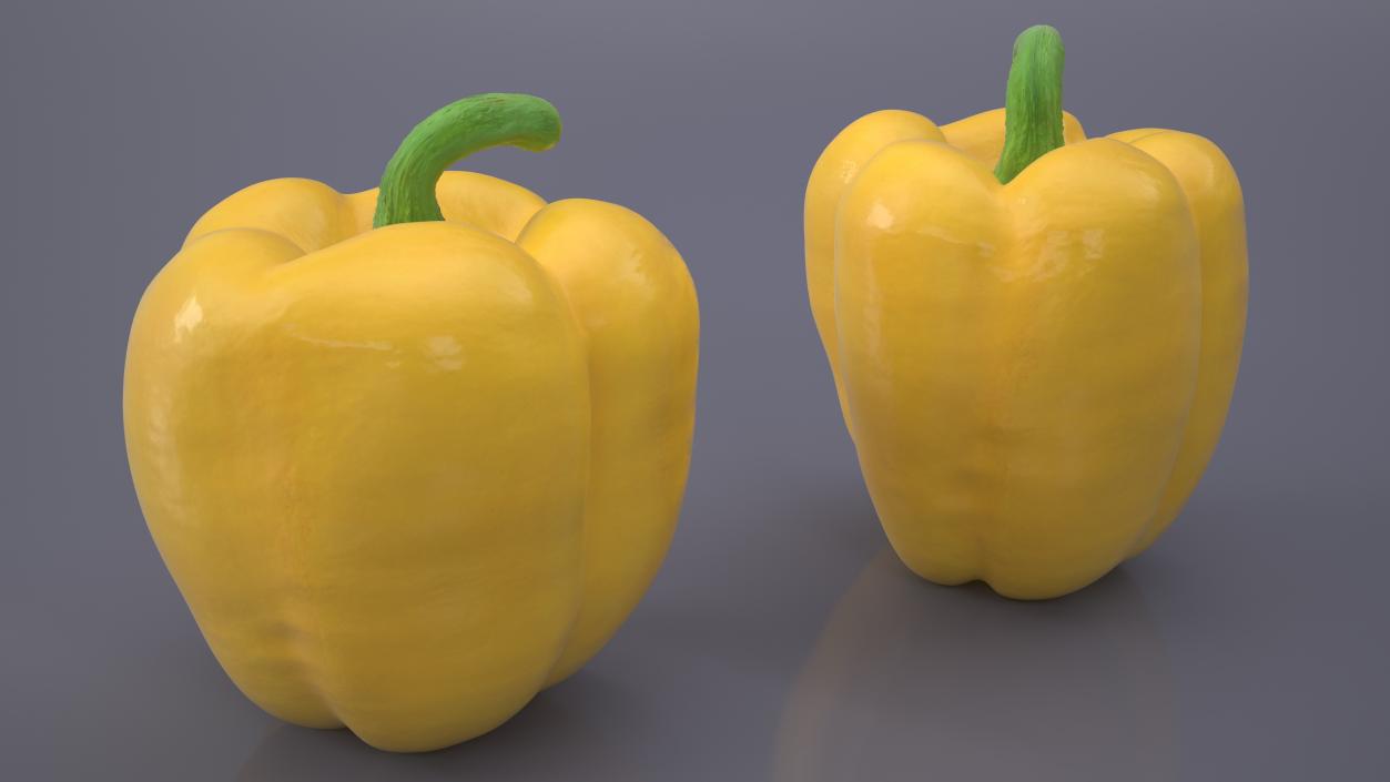 Sweet Bell Pepper Yellow 3D model