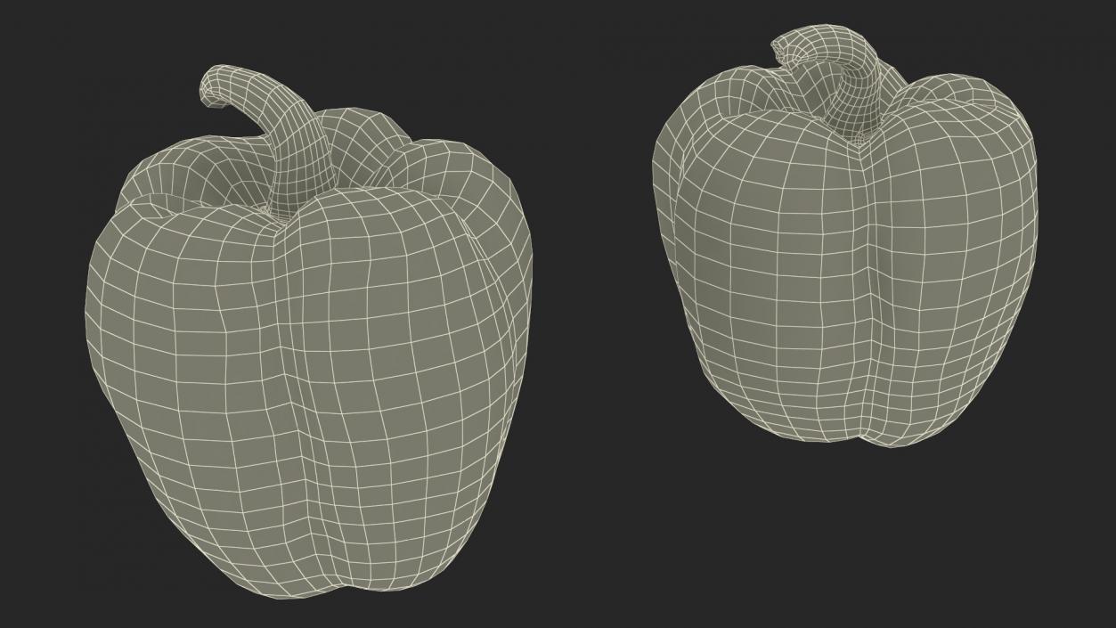 Sweet Bell Pepper Yellow 3D model