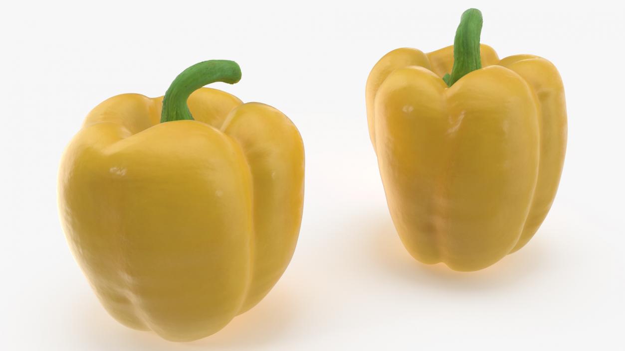 Sweet Bell Pepper Yellow 3D model