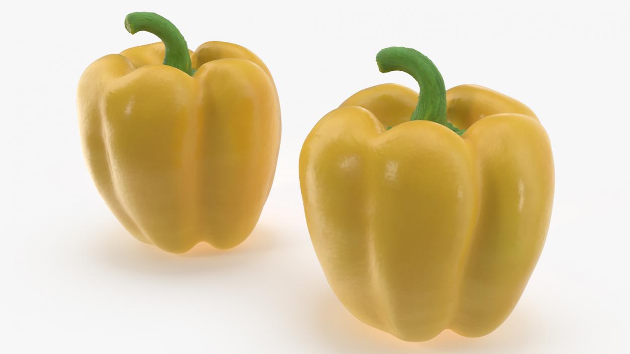 Sweet Bell Pepper Yellow 3D model