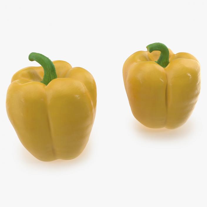 Sweet Bell Pepper Yellow 3D model